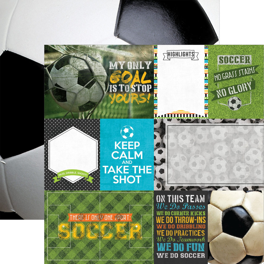 Scrapbook Paper Set - Soccer