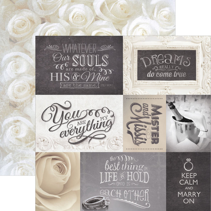 Scrapbook Paper Set - Wedding