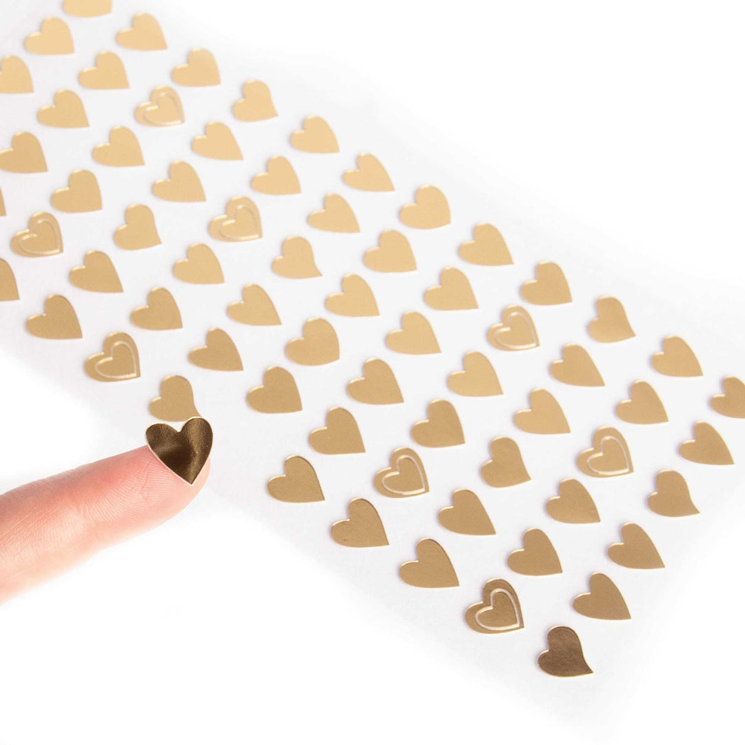 Stickers - Gold Hearts
