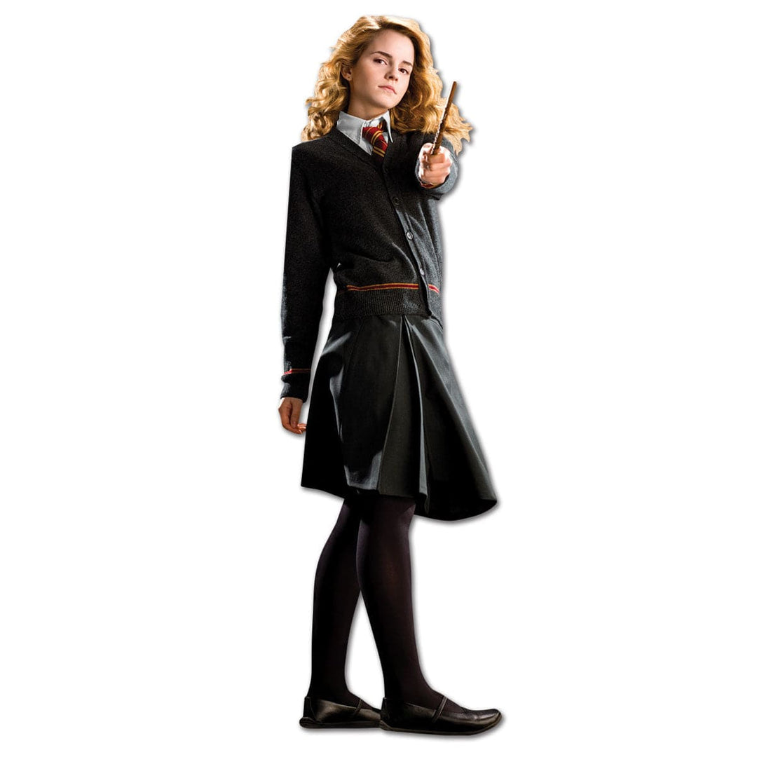 shaped note card featuring Hermoine performing witchcraft shown on a white background.